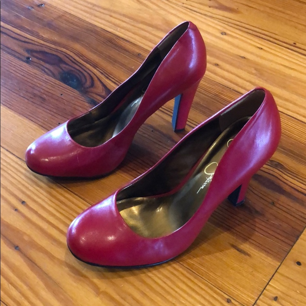 Jessica Simpson candy red women’s heels - size 7.5